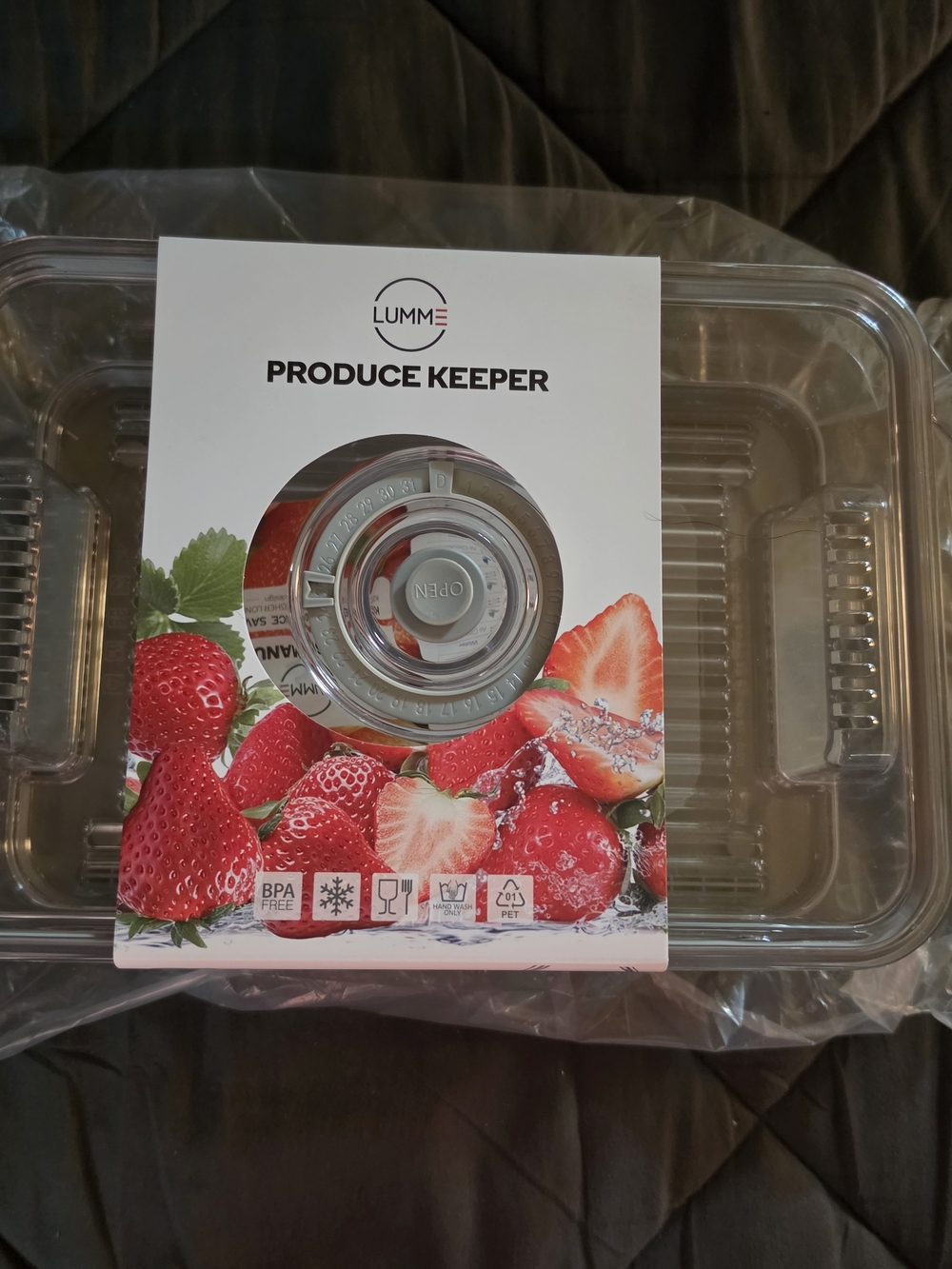 Lumme Clear Produce Keeper Container - Clear